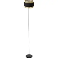 Osram Lámpara de pie Decor Hornet, casquillo E27, color y dorado, 300 mm. Lámpara de pie, metal, textil, ideal para iluminación de salones