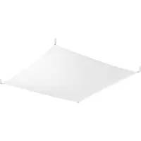 Sollux Lámpara de techo cuadrada LUNA, blanca, 6xG13x9W, tela, dimensiones: 15x140x140 cm, IP20, marca