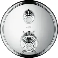Hansgrohe Conjunto de montaje completo Axor Montreux UP-THM, con válvula de agua y válvula de cambio, roseta, cromo