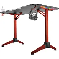 Logilink EO0042: Escritorio para juegos con iluminación RGB