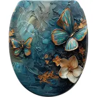 Sanilo Asiento de inodoro con sistema de cierre suave y sistema de fijación rápida Mariposa. Tapa de inodoro directamente del fabricante. Tapa de inodoro, asiento de inodoro
