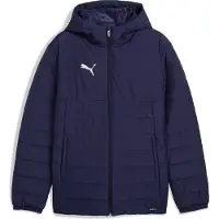 Puma Chaqueta de invierno 'TeamAdditions' azul oscuro / blanco