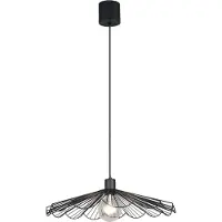 TRIO Lámpara colgante Margarita, color negro, diámetro 50 cm