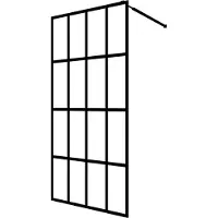 Syfax Mampara de ducha vidrio templado esmerilado 100x195 cm