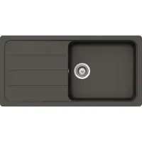 Schock Fregadero de encimera Formhaus D-100L, dimensiones 1000 x 500 mm, color asfalto, modelo FOMD100LUGAS