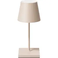 Sigor Lámpara de mesa LED recargable "NUINDIE MINI" de , para uso interior y exterior, 2,2W, 827 (tono cálido extra), color arena, con conexión USB-C