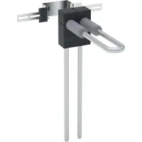 Geberit Caja de conexión GE FlowFit, tipo L, con diámetro de 16 mm, con placa de fijación, 1 unidad.
