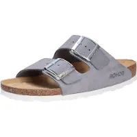Rohde Zapatos abiertos 'Pantolette Damen 5590/86 Velourleder in grau' lila