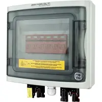 Doktorvolt Caja de conexión solar, corriente continua (DC) 1000V, 2 conectores T1/T2 de 4mm, grado de protección IP65, marca , modelo 4487