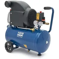 HBM compresor de aire, 24 litros, 8 bar, 1,5 CV
