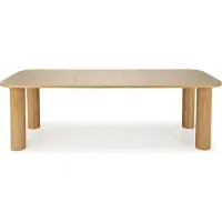 Halmar Mesa extensible ELEFANTE, rectangular, 160-240/100 cm, roble natural (2 unidades = 1 juego) (2 cajas)