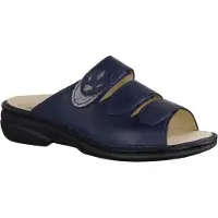 Finn Comfort Zapatos abiertos 'Pantolette Damen 02554 902821 Echtleder in blau' azul