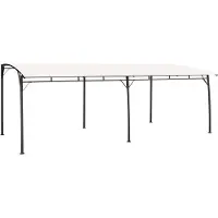 Syfax Toldo parasol de jardín color crema 6x3x2,55 m