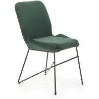 Halmar Silla de comedor K454 - verde oscuro/negro