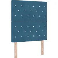 Syfax Panel frontal LED con tiras LED, color azul oscuro, 80 cm, de terciopelo