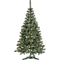 AGA Árbol de Navidad Abeto con piñas 220 cm