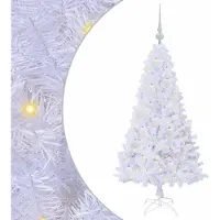 Syfax Árbol de Navidad artificial, blanco, de 120 cm, fabricado en PVC y acero