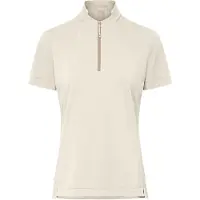 Vaude - Women's Adlux Half Zip Shirt - Maillot de ciclismo size 36, beige/blanco
