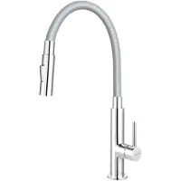 Ferro Grifo de cocina con brazo flexible gris, modelo 70730.0S