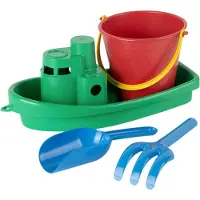 Dantoy Juguete Educativo Classic Recycled Green Boat