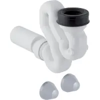 Geberit Sifón de desagüe para inodoros , modelo Taro Nova o Tamaro, horizontal, con conexión de 50 mm, 1 unidad. (Número de artículo: 152942)