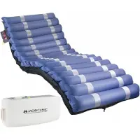 Mobiclinic Pro, colchón antidecubito con aire, 200x105x12,8, Mobi 3 Plus, 105 cm de ancho, 17 celdas de aire, para úlceras por presión de grado I, II y III, color azul