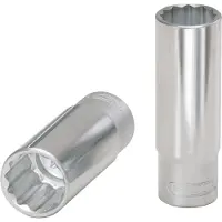 Ks Tools 917.1262, Llave de vaso, 1/2", métrica, 1 cabeza, 12 mm, acero cromo vanadio