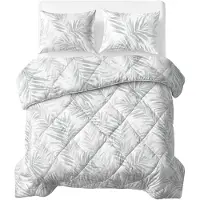 Royal Textile Sleeptime. Edredón suave de algodón, color blanco/gris, 240 x 220 cm