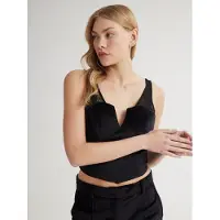 4TAILORS Top 'Ava' negro