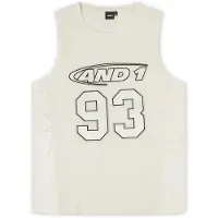 AND1 Camiseta '93 Airtex' ecru / antracita