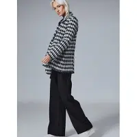 4TAILORS Blazer 'Tissu' negro / blanco