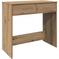 vidaXL Escritorio , estilo artesanal, roble, 80x40x75 cm, material de madera