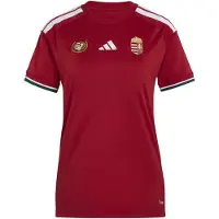 Adidas Camiseta de fútbol 'Ungarn 26' oro / verde oscuro / rojo cereza / blanco