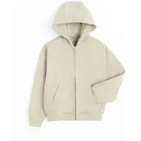Cool Club Sudadera con cremallera beige claro