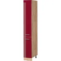 Vicco Armario de farmacia R-Line Rojo de alto brillo 30 cm, Model 37499