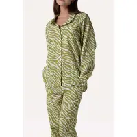 Another Label Stella Shirt Abstract Green Talla: M | Camisas Outlet | Mujer | Verde