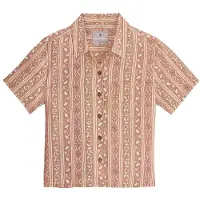 Royal Robbins - Women's Camino Pucker S/S - Blusa size L, beige