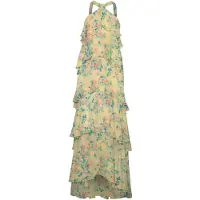 Vero Moda Vestido de noche 'VMFELICIA' azul / amarillo / rosa