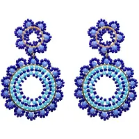 IZIA Pendientes azul / turquesa