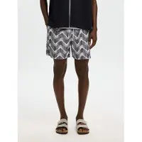 Selected Bermudas beige / negro
