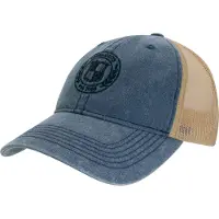 Chillouts Gorra 'Milton' beige / azul denim