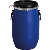 Graf bidón de plástico de boca ancha 30 L azul apto para alimentos con marcado UN