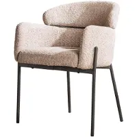 Furnlux Classic Silla de comedor FURNLUX, modelo Curva, en beige y . Altura: 62 cm. Dimensiones: 62 x 80 x 61 cm. Color principal: Beige