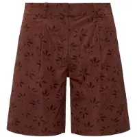 K-way - Women's Larose Emby Jacquard - Pantalones cortos size XS, rojo/marrón
