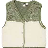 Roxy - Kid's Iconic Color Block - Chaleco de forro polar size 10 Years - M, blanco/oliva