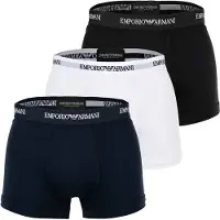 Emporio Armani Calzoncillo boxer negro / blanco