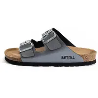 Bayton Zapatos abiertos 'JANNY' gris / negro