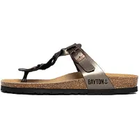 Bayton Zapatos abiertos 'Huelva' bronce / oro / negro