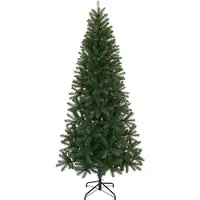 vidaXL Árbol de Navidad artificial, color verde, 240 cm, fabricado con materiales PE y PVC