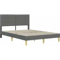 vidaXL Estructura de cama , 120 x 200 cm, gris oscuro